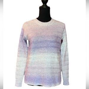 Loft Outlet Women’s NWT Purple Ombré Long Sleeve Sweater, Size XS Petite